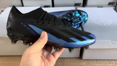 Adidas X Crazyfast.1 FG Football Boots - Black/Blue/Gold