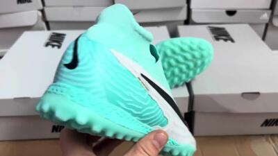 Nike Phantom GX Elite DF Link TF Football Shoes - White/Black/Jade