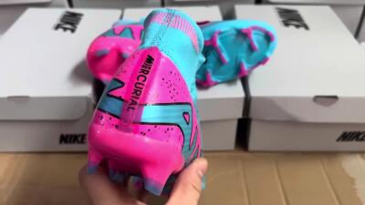 Nike Air Zoom Mercurial Superfly 9 Elite FG Football Boots - Blue/Pink/Black