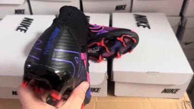 Nike Air Zoom Mercurial Superfly 9 Elite FG Football Boots - Black/Purple/Pink