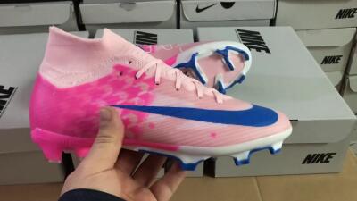 Nike Air Zoom Mercurial Superfly 9 Elite FG Football Boots - Pink/Blue/White