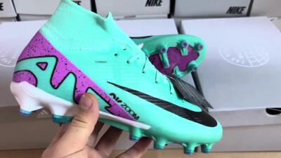 Nike Air Zoom Mercurial Superfly 9 Elite AG Football Boots - Jade/Purple/Black