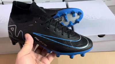 Nike Air Zoom Mercurial Superfly 9 Elite AG Football Boots - Black/Blue/White