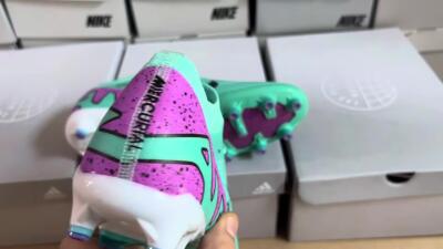 Nike Air Zoom Mercurial Vapor 15 Elite AG Football Boots - Jade/Purple/Black