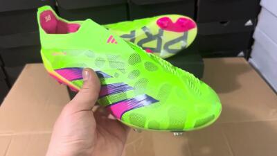 Adidas Predator Accuracy+ FG Football Boots - Green/Purple/Yellow