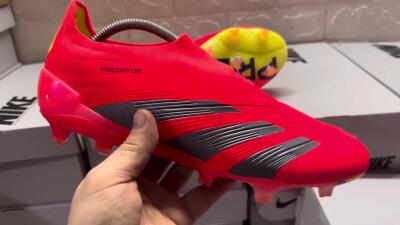 Adidas Predator Accuracy+ FG Football Boots - Red/Black/Blue