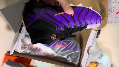Nike Air Zoom Mercurial Superfly 9 Elite AG Football Boots - Purple/Black/Orange