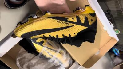 Nike Air Zoom Mercurial Superfly 9 Elite FG Football Boots - Gold/Black