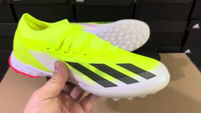 Adidas X Crazyfast.1 TF Football Shoes - Yellow/Black/White