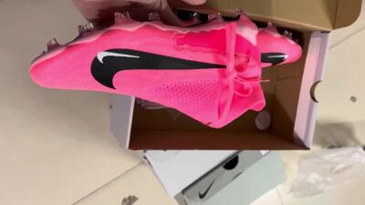 Nike Phantom GX Elite DF Link FG Football Boots - Pink/Black/White