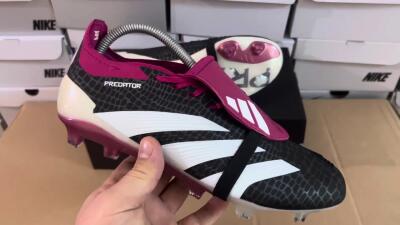 Adidas Predator Accuracy+ FG Football Boots - Black/White/Purple