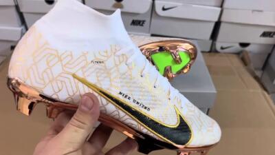 Nike Air Zoom Mercurial Superfly 9 Elite FG Football Boots - White/Black/Gold