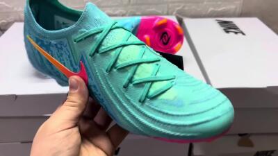 Nike Phantom Luna 2 Elite Vortex LV8 FG Football Boots - Green/Orange/Black