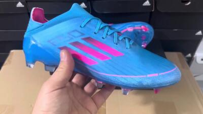 Adidas F50 Adizero FG Football Boots - Blue/Pink