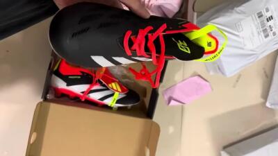 Adidas Predator Elite Foldover Tongue FG Football Boots - Black/White/Red