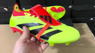 Adidas Predator Elite Foldover Tongue FG Football Boots - Yellow/Black/Red