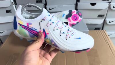 Nike Phantom Luna Elite FG Football Boots - White/Rainbow