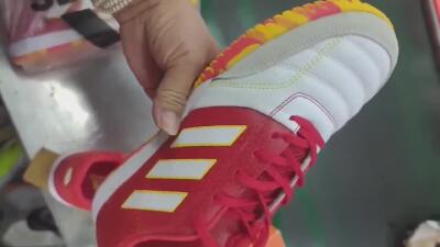 Adidas Top Sala IC Football Shoes - White/Red/Yellow
