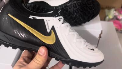 Nike Phantom Luna Elite TF Football Shoes - White/Black/Gold