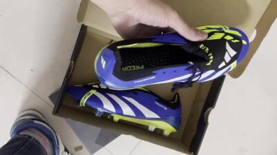Adidas Predator Elite Foldover Tongue FG Football Boots - Blue/White/Black