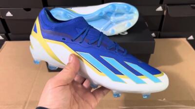 Adidas X Crazyfast.1 Messi FG Football Boots - Blue/Jade/Gold/White