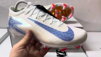 Nike Air Zoom Mercurial Vapor 16 Elite FG Football Boots - White/Silver/Blue/Orange