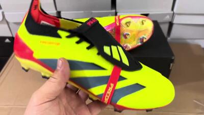 Adidas Predator Elite Foldover Tongue FG Football Boots - Yellow/Black/Orange