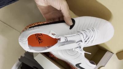 Nike Tiempo Legend 10 Elite FG Football Boots - White/Black/Leopard/Gold